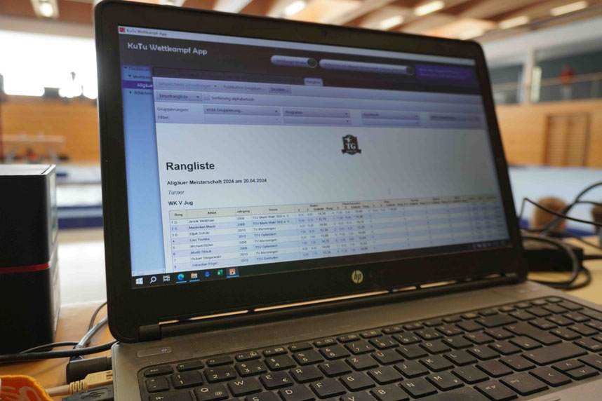 KuTu-Wettkampfsoftware im Einsatz bei der Allgäuer Meisterschaft männlich 2024