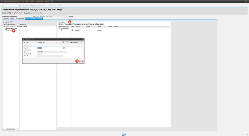 Enhancement Implementation with Filter Value