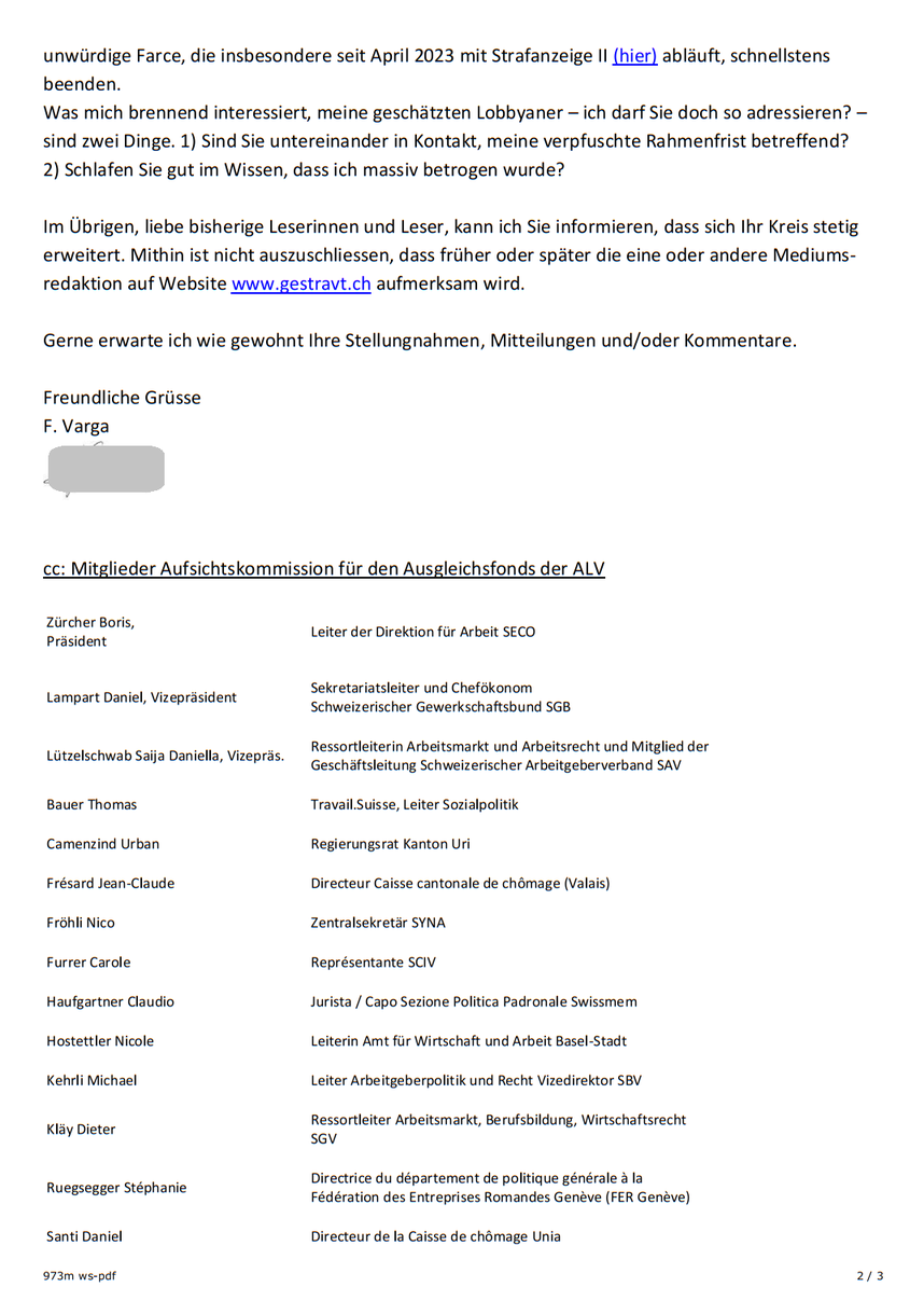 Gestravt - Kein RAV in Bluff: bitte PETITION unterzeichnen!