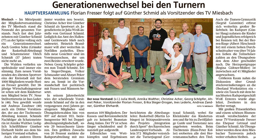 Bericht im Miesbacher Merkur am 25. Juli 2022 - Zum Vergrößern klicken