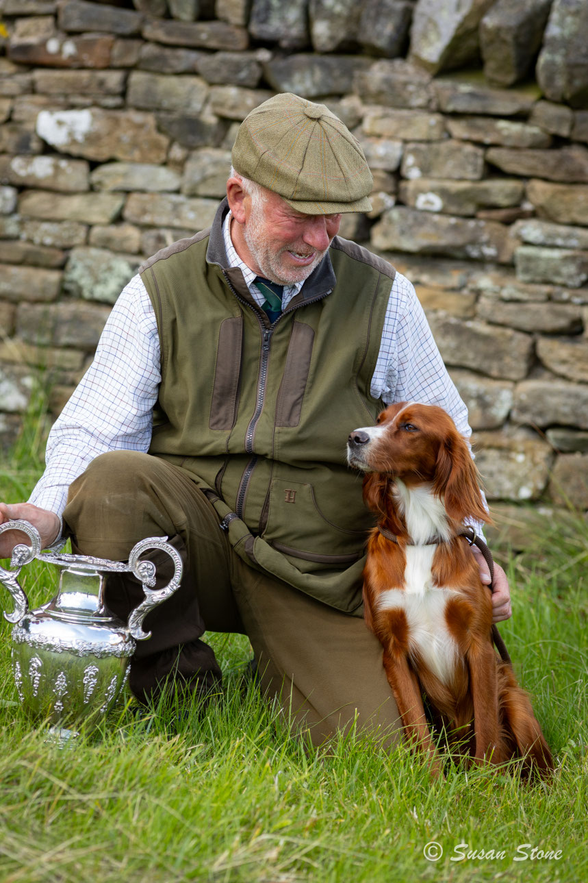 Steve Robinson & FT Ch Coldcoats Ginny, UK Champion Stake winner 2023