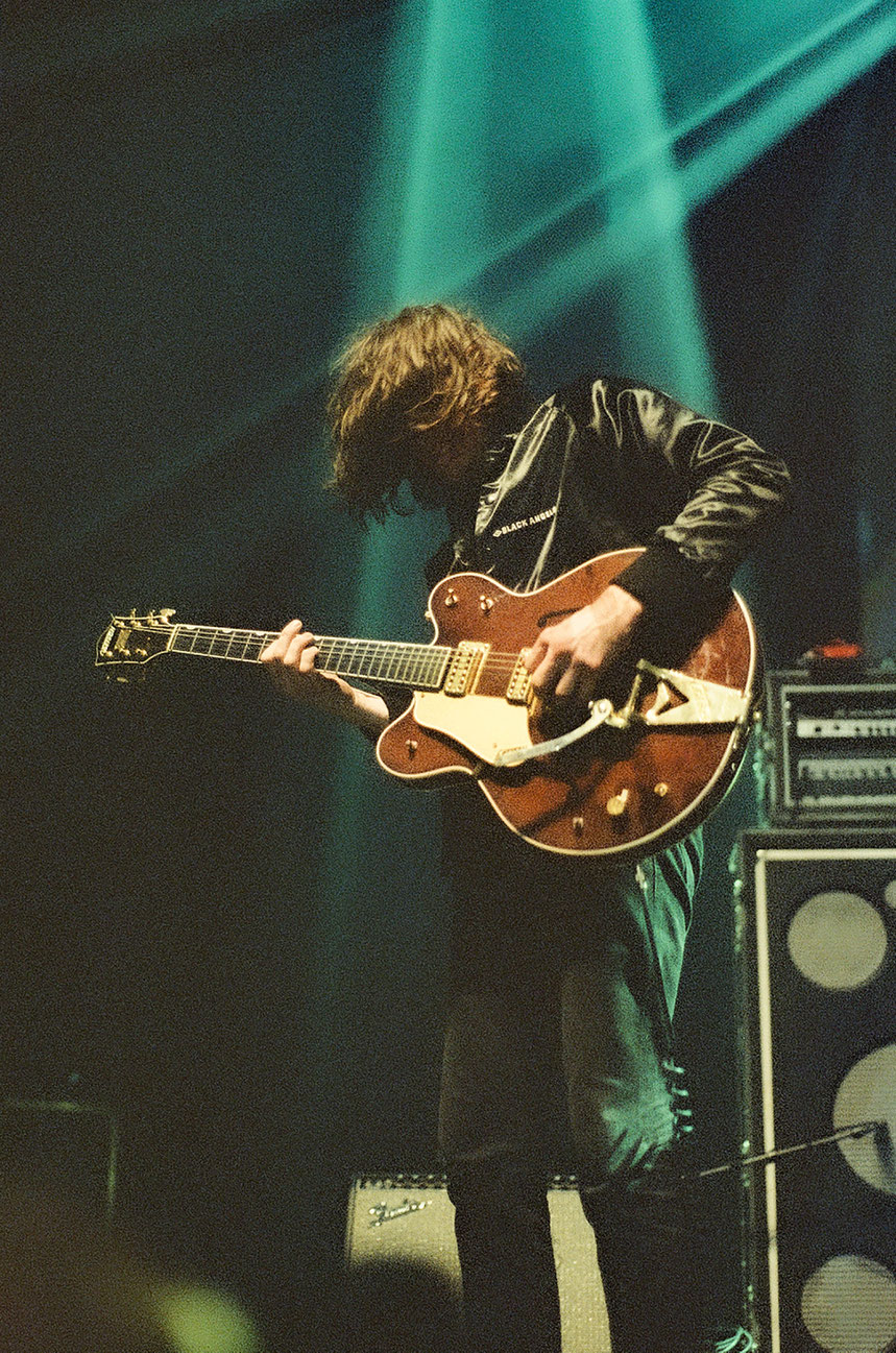 The Black Angels live at Olympia Paris on their tour 2024 Christian Bland on guitar photographed on analog film by Vivien Liskovsky 