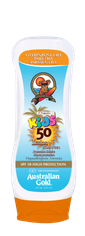 Kids Lotion zonder bronzer SPF Outdoor Australian Gold Zonnebank creme bronzer zoncosmetica DHA cosmetisch natuurlijk