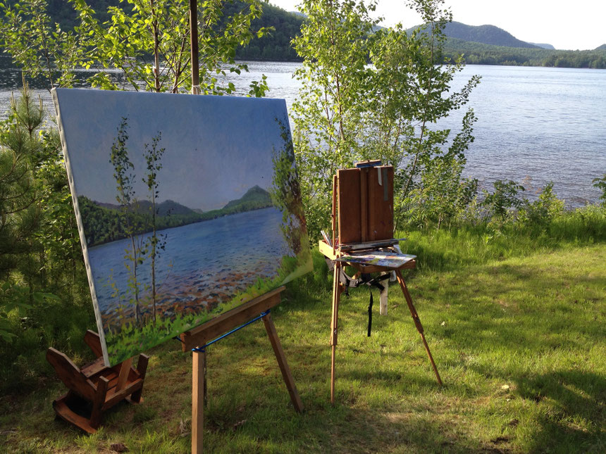 4x6' Plein air Oil Study 2012, Brant Lake, Adirondacks, NY