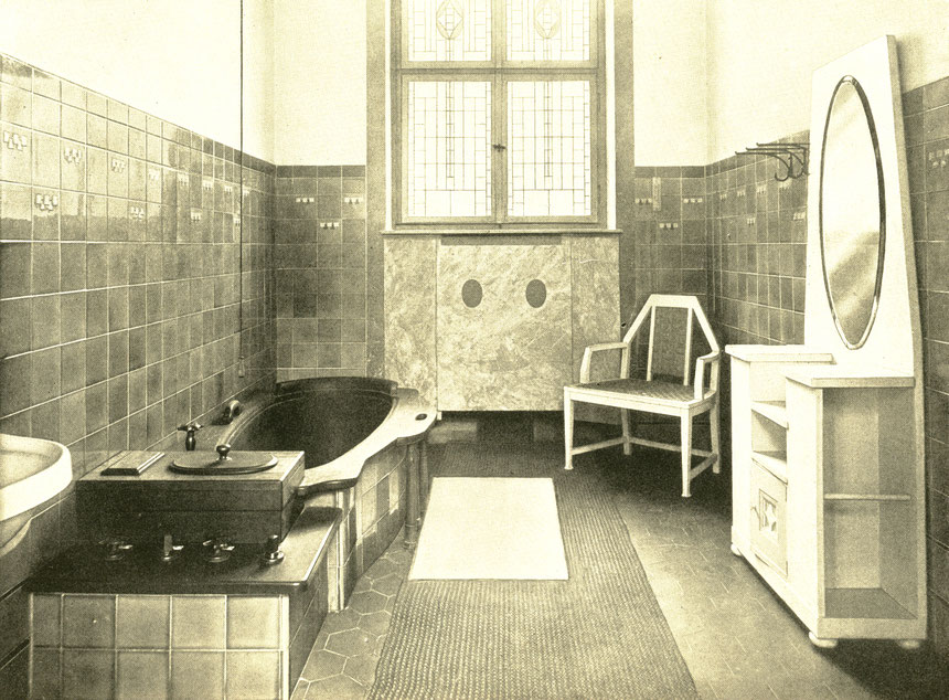 Badezelle im Sprudelhof ca. 1916 - Online-Museum Bad Nauheim