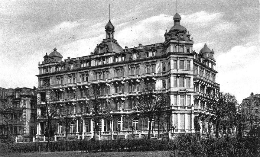 Deutsches Kurheim, ehem. Hotel Metropole, Goethestrasse, Postkarte Museum Bad Nauheim