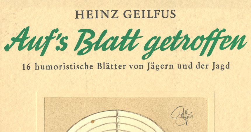 Mappe mit Zeichnungen von Heinz Geilfus "Auf's Blatt getroffen", Schenkung