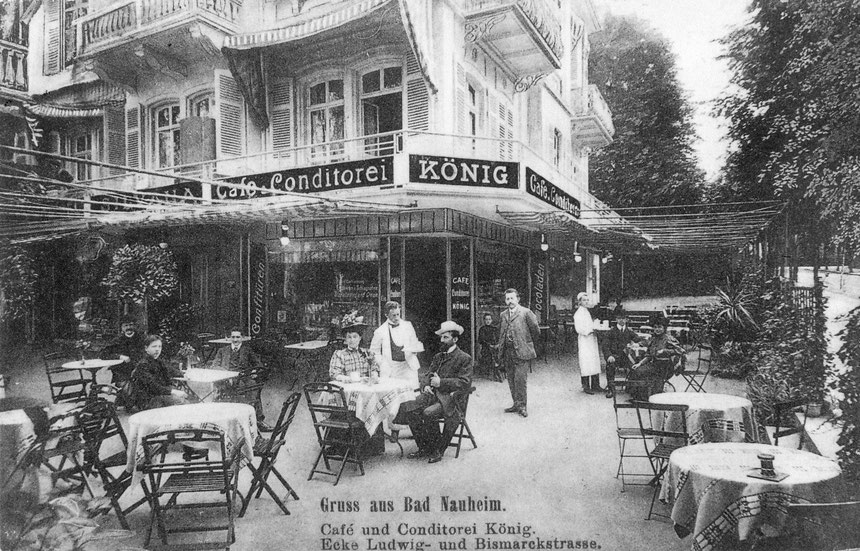 Ludwigstrasse 17: Café und Conditorei König - heute Hotel Restaurant Ducky