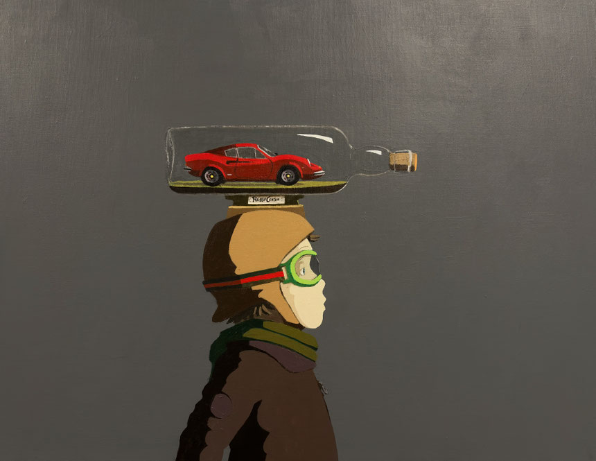 rosso corsa - Acryl auf Leinwand, 60x80cm, 2026