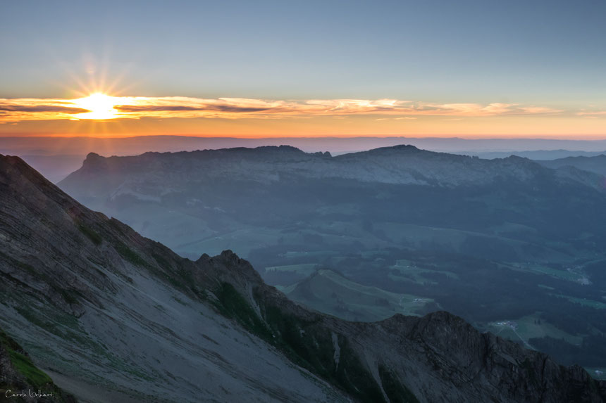 Sonnenuntergang auf dem Brienzer Rothorn