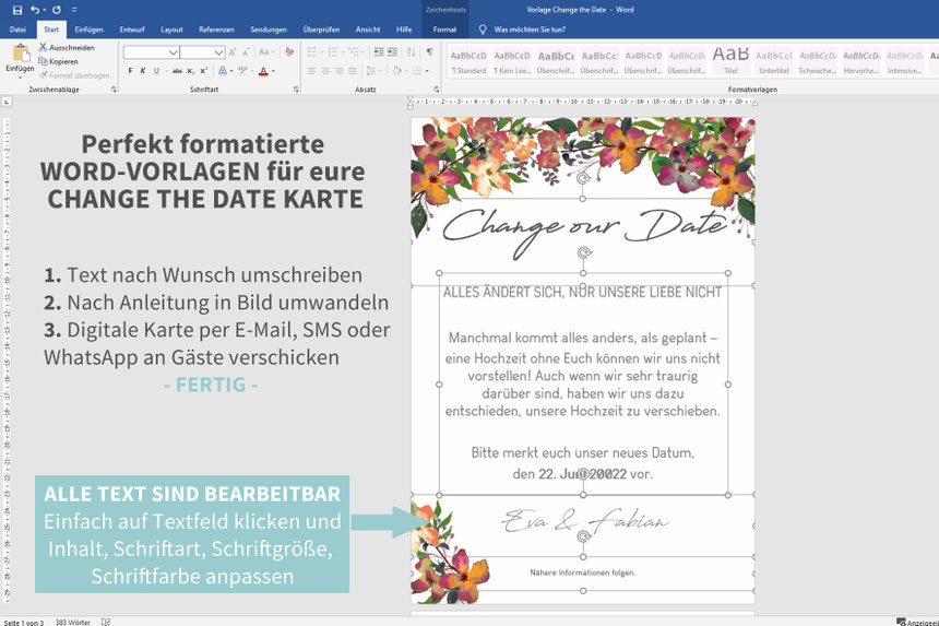 Papeterie Anemonen Change The Date Diy Shop Blog Downloaden Drucken Glucklich Sein
