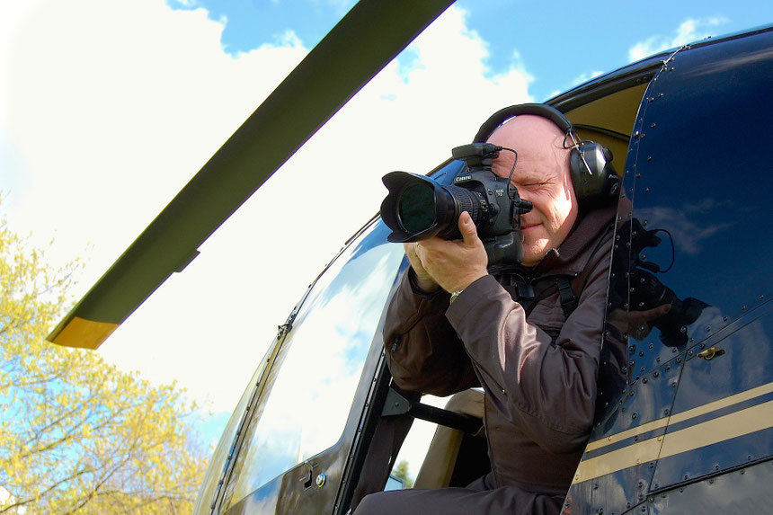 Sechs Stunden im Helikopter über den Rundlingsdörfern des Wendlands unterwegs (April 2014) – Foto: S. Tetsch