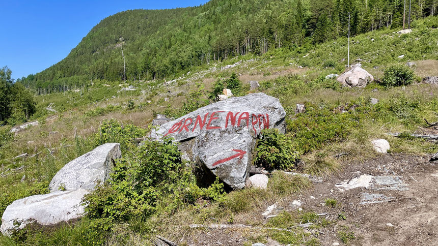 Hier beginnt der Aufstieg