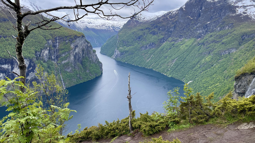 Blick auf den Geiangerfjord