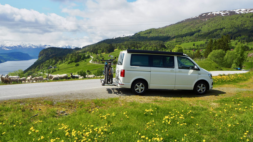 Zwischenhalt über dem Nordfjord