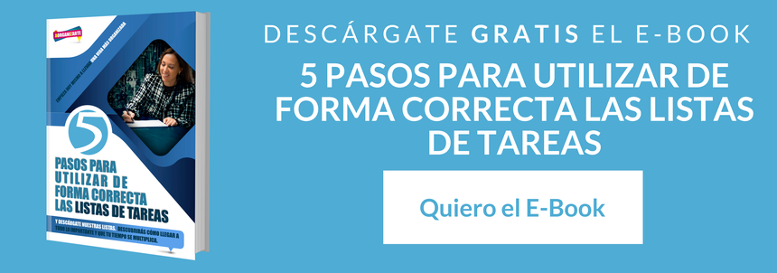 5 pasos para utilizar correctamente las listas de tareas de Aorganizarte