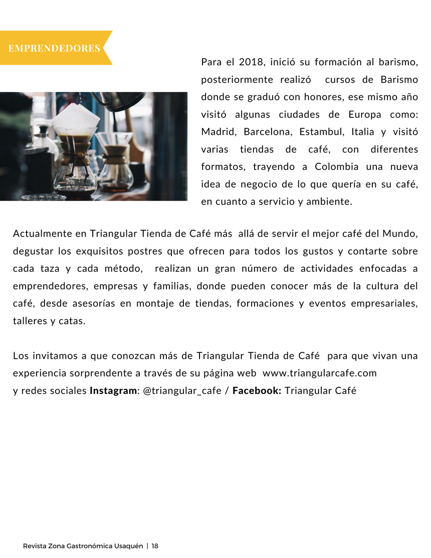 Triangular café, Triangular tienda de café, donde tomar café en Bogotá, Cafés Filtrados, café amor perfecto.