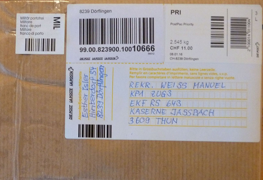 Sendungen adressieren ikdch1s seite!