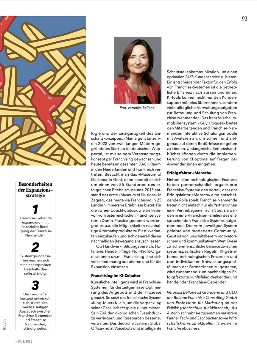 Artikel von Prof. Veronika Bellone in der M&K 03/2025, Seite 93