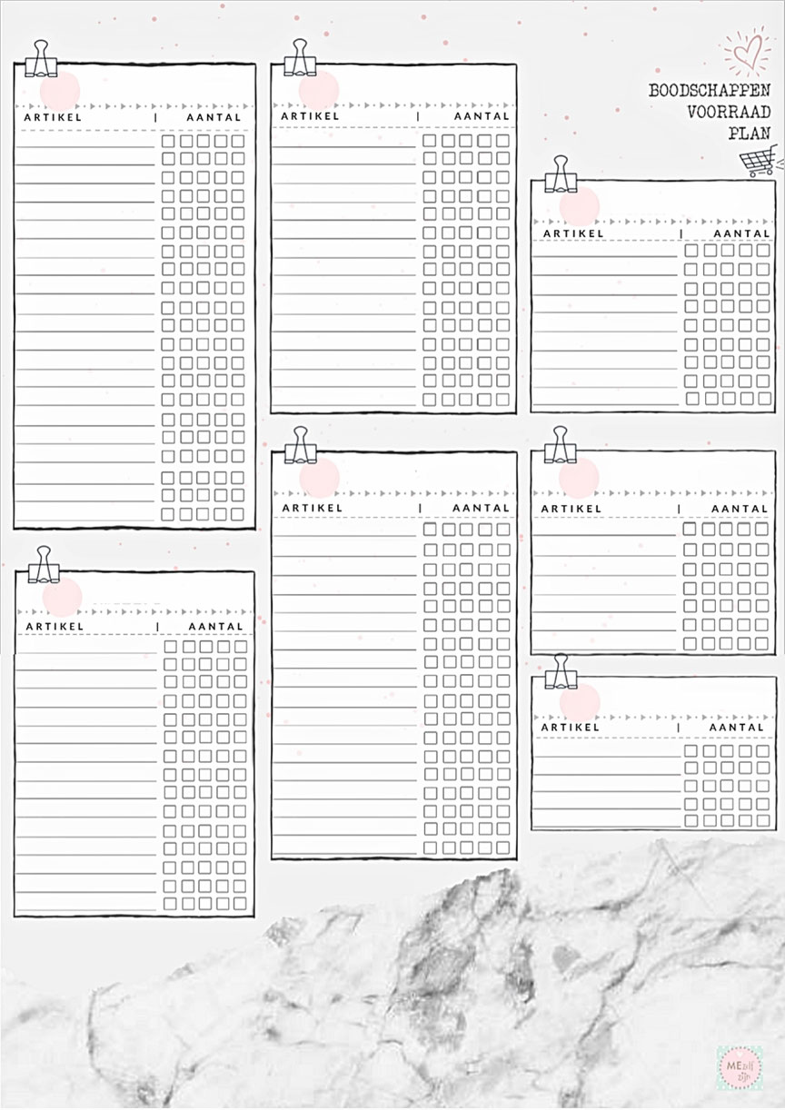 gratis stencil menu plan - free template pantry storage ideas - voorraad kast gratis stencil - weekmenu printable , free printable pantry ideas - free template voorraad nederlands - free template nederlands - free printable nederlands