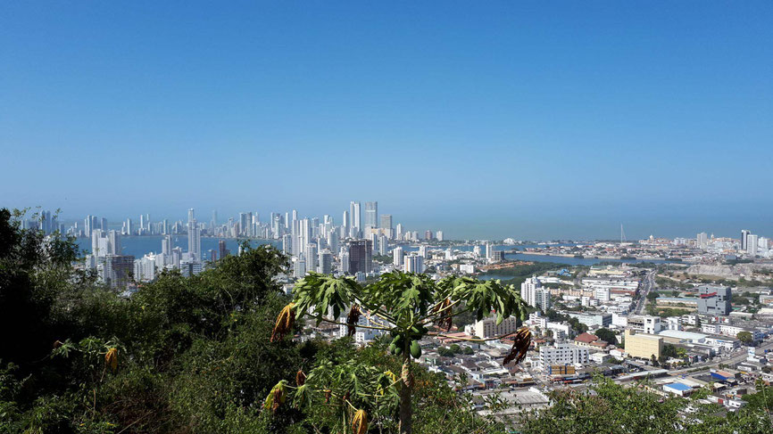 Blick vom Kloster La Popa in Cartagena