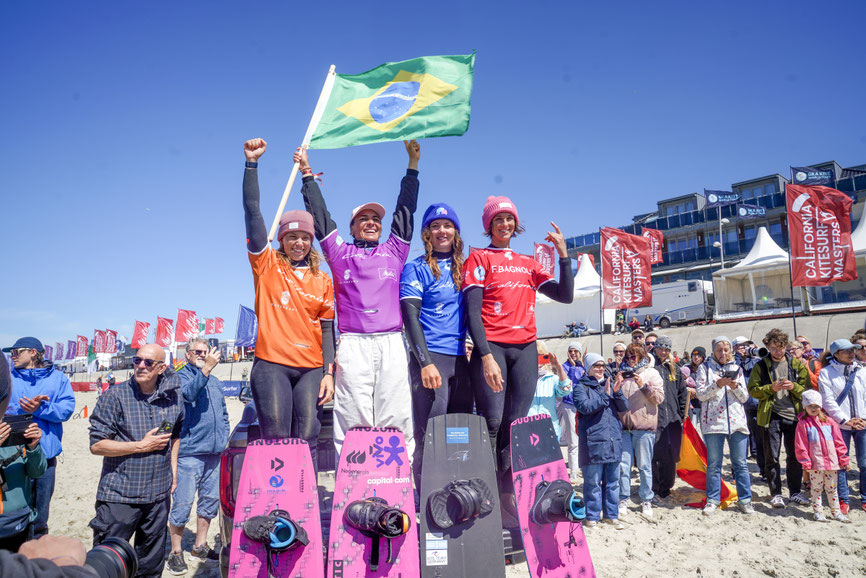 Damen v.l.n.r.: 2. Platz Claudia León Martinez (Spanien), 1. Platz Bruna Kayjiya (Brasilien), 3. Platz Kaya Lehmann (Deutschland), 4.Platz Francesca Bagnoli (Italien)