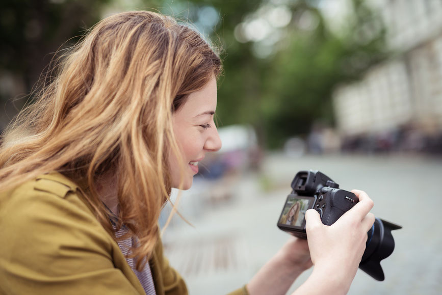 Teilnehmerin des Fotoworkshops