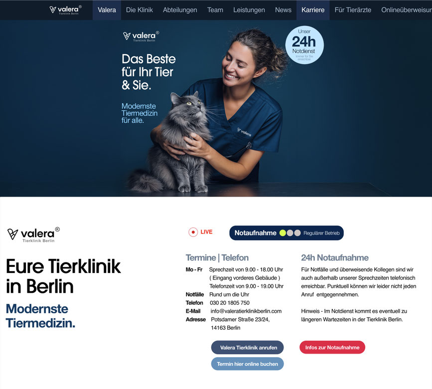 10. Webdesign Tierarztpraxis – professionelle Website mit Neuro-Design für Tierärzte