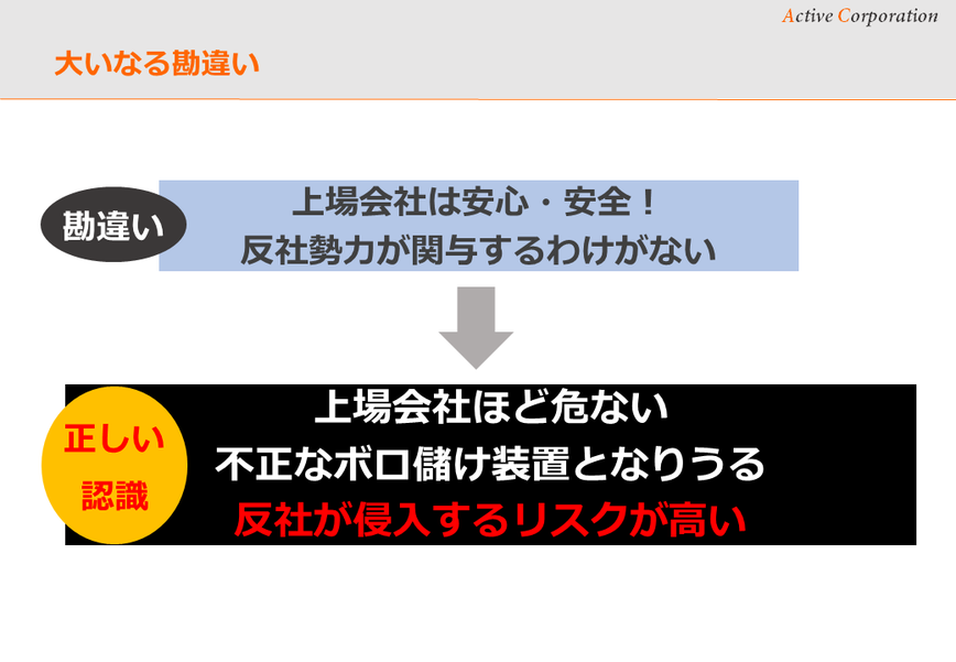 ＩＰＯ（株式上場）後、ほど反社チェックを。上場申請時のコンプライアンスチェックだけでなく、上場後も、反社チェック・スクリーニングを。