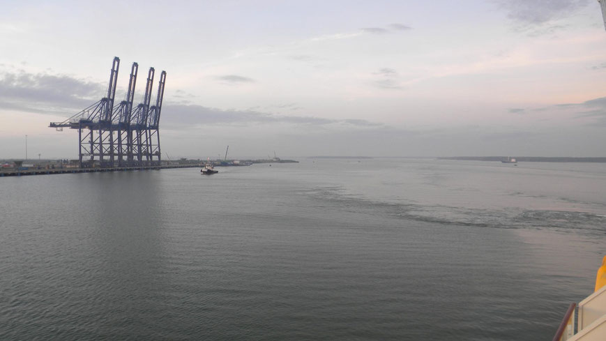 Ankunft im Industriehafen von Phu My