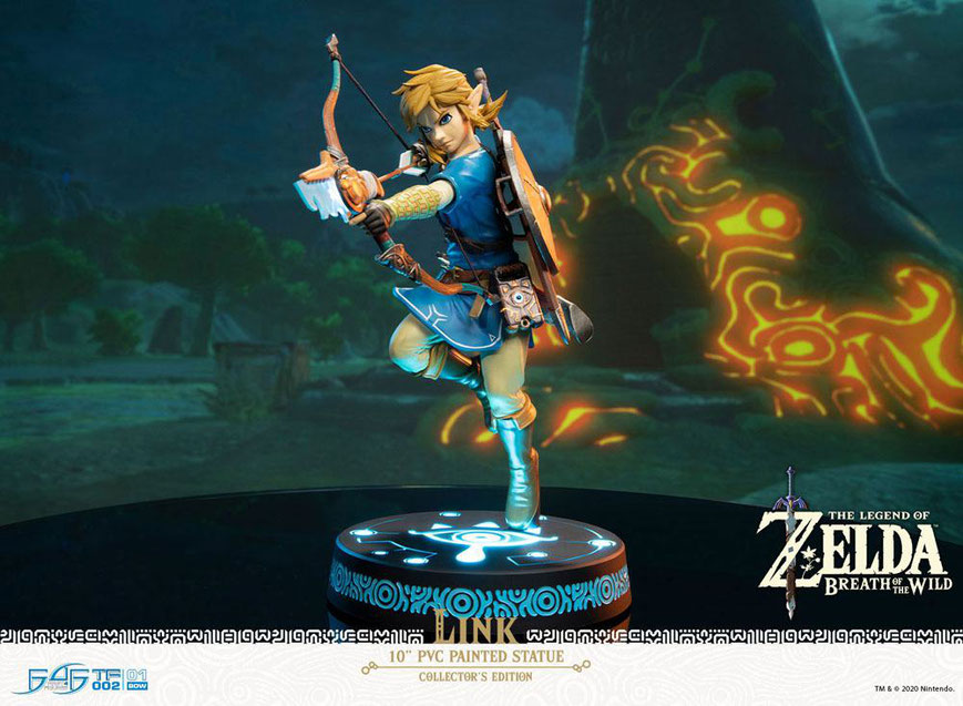 Link Collector's Edition The Legend of Zelda Breath of the Wild Video Game Statue 25cm Led beleuchtet First 4 Figures
