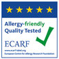 Label certifiant des qualités allergènes du produit, labelisé par l'union européenne via l'ECARF  