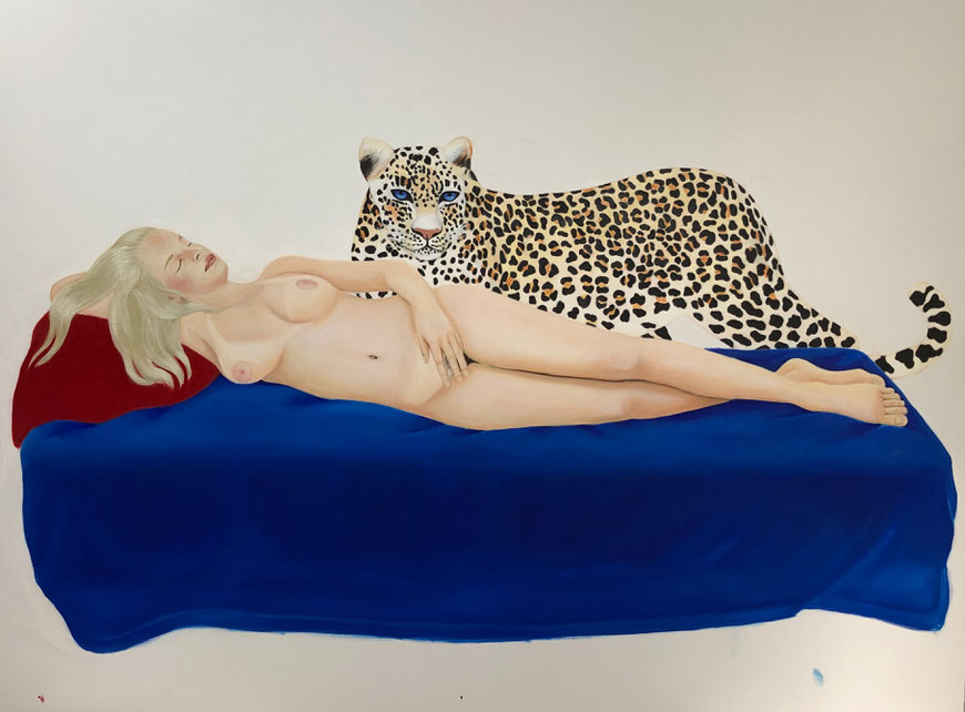 Venus after Giorgione/Two Oil on Canvas, 200 x 150 cm, 2019