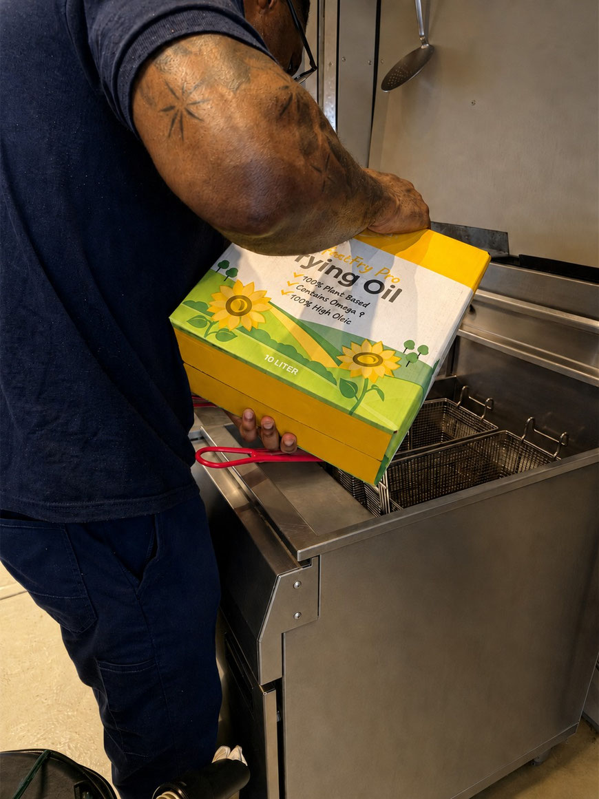 Oliora PerfectFry Pro im Einsatz — hochwertiges Frittieröl für den täglichen Gebrauch in professionellen Küchen © Filta DACH GmbH