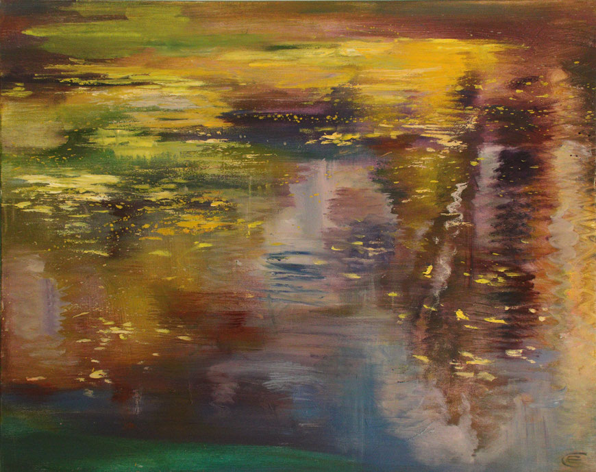 Fluss-Spiegel, 100 x 80 cm