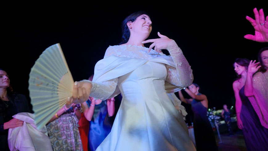 Jewish wedding ceremony at Villa Borromeo, captured in an emotional wedding video