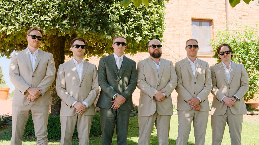 destination wedding in Tuscany at Borgo Tre Rose in Montepulciano. The wedding day
