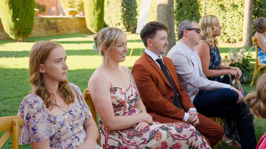 destination wedding in Tuscany at Borgo Tre Rose in Montepulciano. The ceremony