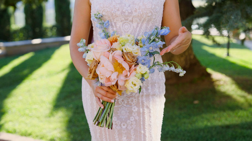 destination wedding in Tuscany at Borgo Tre Rose in Montepulciano. The wedding day