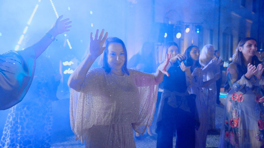 Jewish wedding ceremony at Villa Borromeo, captured in an emotional wedding video