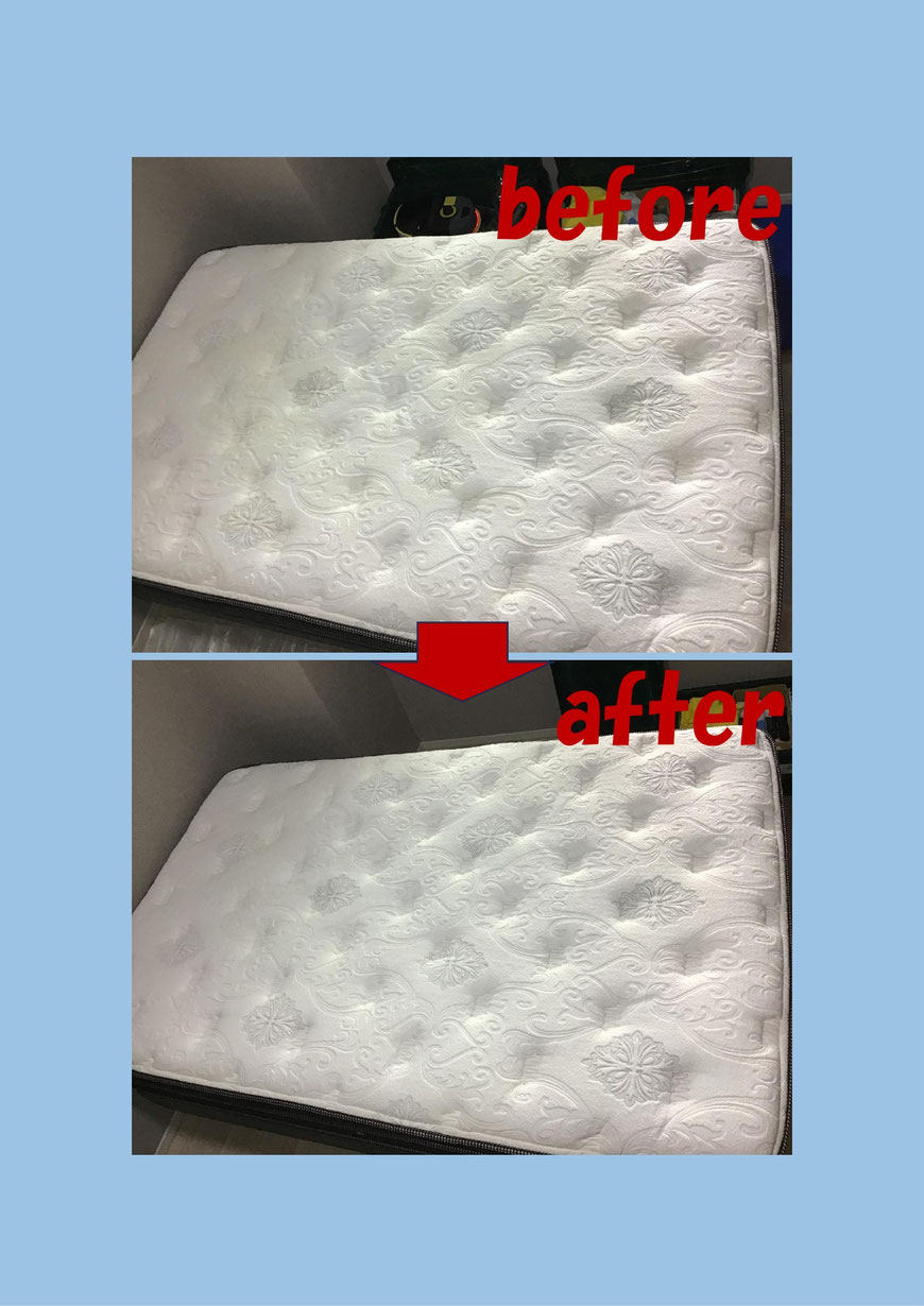 家庭用のリンサークリーナーを使用しマットレスをクリーニングしたがキレイにならない。