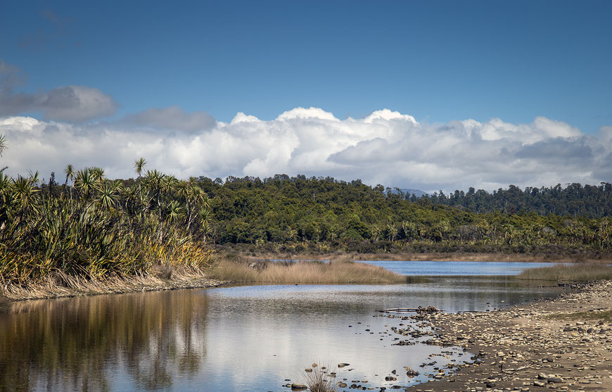 Blick auf die "Three Mile Lagoon".