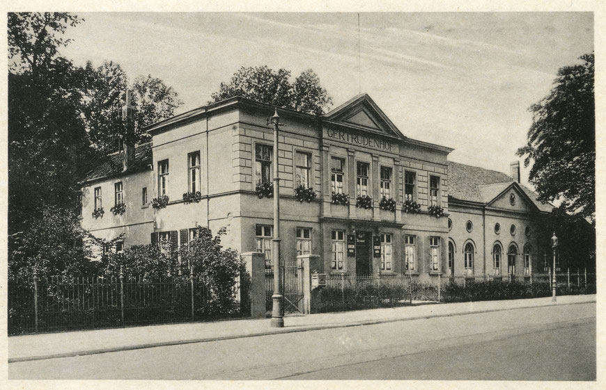 Gaststätte Gertrudenhof mit Saalanbau um 1930