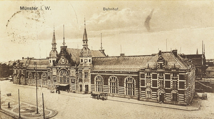 Münsters 2. Bahnhof um 1900