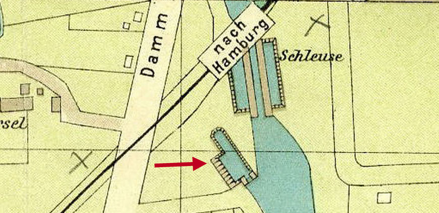 Stadtplan um 1905 - Ausschnitt