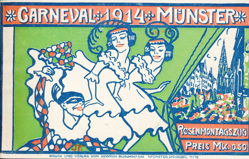Broschüre Karneval 1914 - Sammlung Stoffers (Münsterländische Bank Thie - Stadtarchiv)