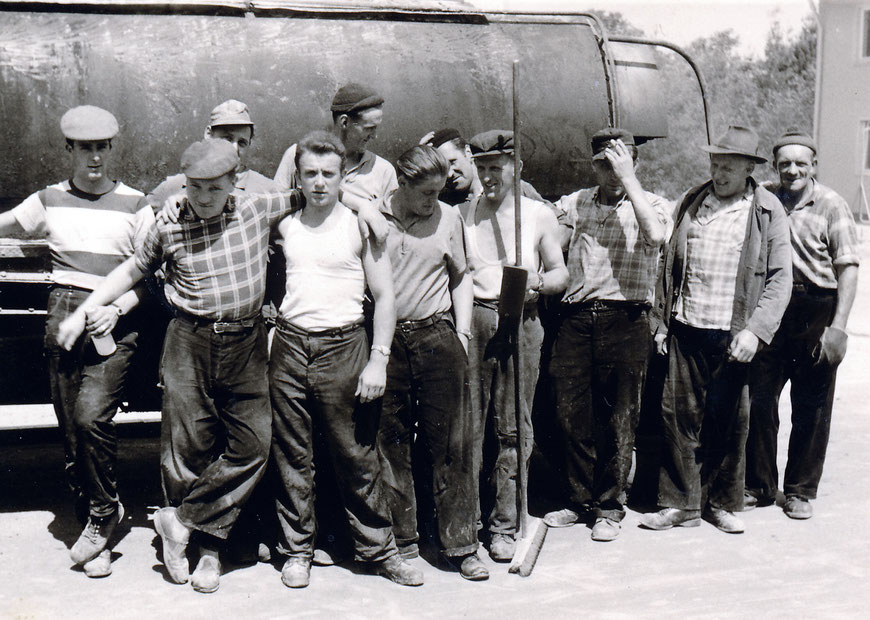 Arbeiter der Firma Levermann Ende 50er Jahre