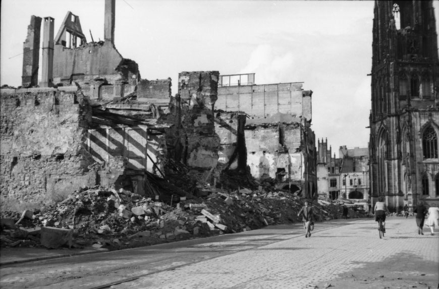 Sommer 1945 - Der Prinzipalmarkt - Foto Carl Pohlschmidt - ULB Münster
