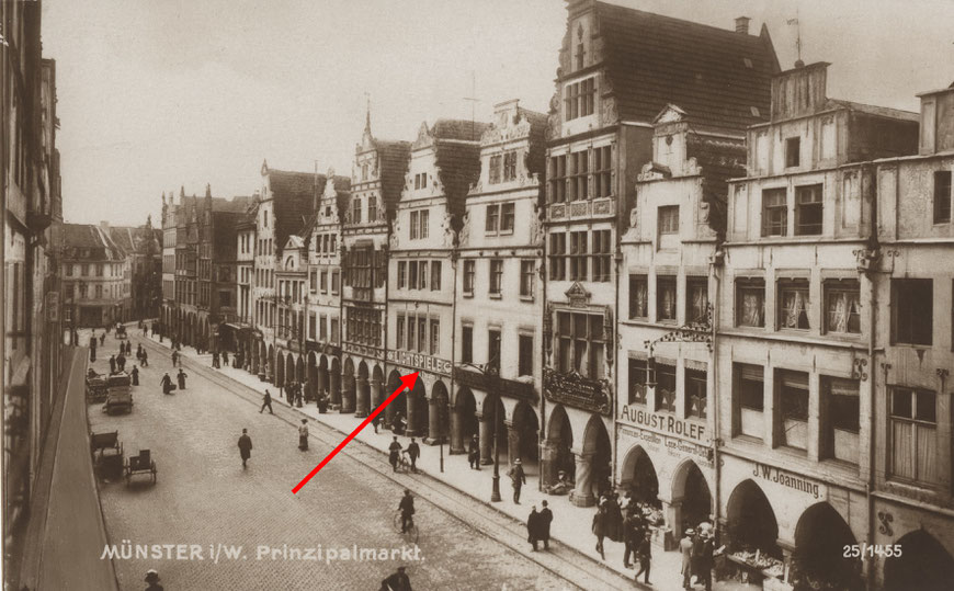 Das ,Prinzipal-Theater' auf dem Prinzipalmarkt 34 um 1910