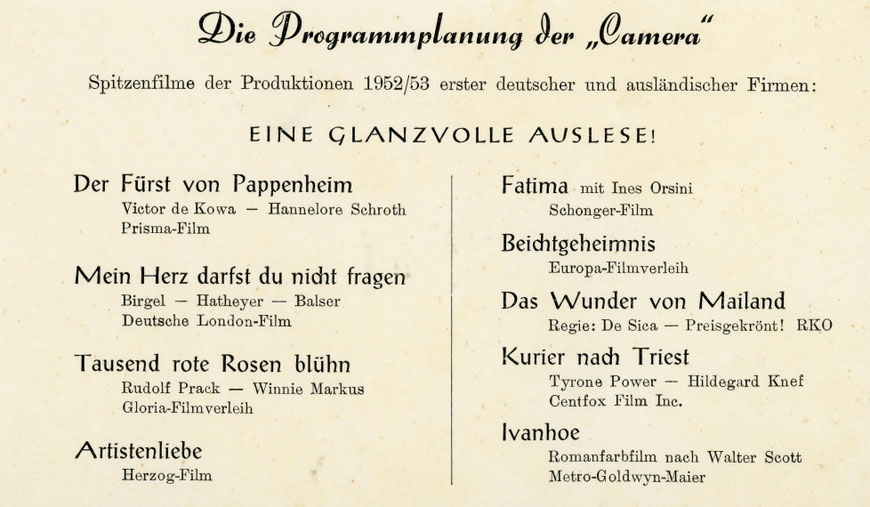 Die ,Camera' von der Grevener Straße gibt es seit vielen Jahren nicht mehr